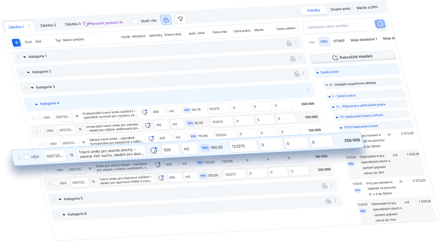 Úplný výpis rozpočtu