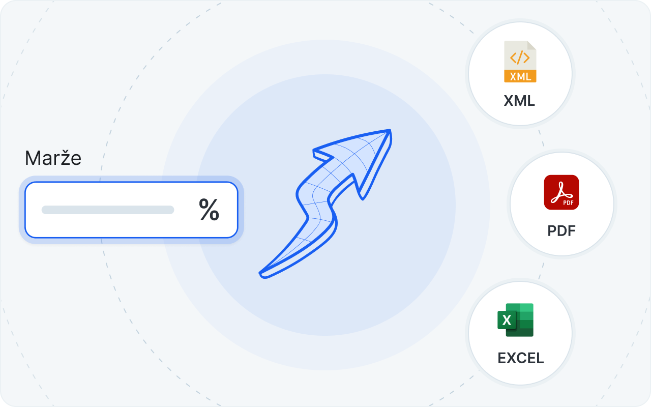 Nastavte marže a exportujte